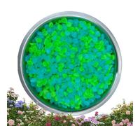 Jubepk Glow In The Dark Stones, 500 galets décoratifs colorés, roches colorées pour décoration de jardin, UV absorbing Glow Gravel, Creative Landscaping Accessory for Aquarium Fish Tank Pond Yard