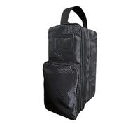 Jubepk Golf Shoe Bag | Golf Shoe Bags for Men | Golf Shoe Carrier Bag Large, Portable Golf Shoe Carrier Bag with Front Pocket, 13.78x7.09x9.84 inches Multi-Pocket Golf Shoe Bag for Travel