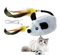 Jubepk Jouets mobiles pour chat, jouet à déménagement automatique, jouet télécommandé, jouet intelligent pour chat avec télécommande, jouet interactif pour chat pour chatons et chats adultes, jeu et
