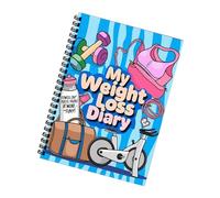 Jubepk Journal de poids - Journal pour objectifs de fitness, journal de perte de poids sur 12 semaines pour repas, planificateur, suivi, régime, entraînement, bien-être, course à pied, gym