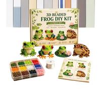 Jubepk Kits De Perles,Loisirs Créatifs Mignons DIY | Décor 3D Animaux Avec Notice - Pour Filles Débutants Anniversaire Fête Vacances Décoration Maison Projets Artistiques Scolaires