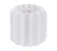 Jubepk Lamp Shade Cover, Camping Lampshade Shaped Design, 4,72 x 4,53 pouces, Aesthetic Light Protector, Weather Resistant Fabric Shell for Garden, Yard, and Patio, White