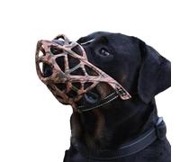 Jubepk Muselière pour chien de berger allemand, réglable, respirante, robuste, permet de boire haleinement, muselière pour chiens de taille moyenne et grande