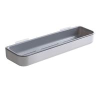 Jubepk Over The Toilet Rack, Wall Mounted Wash Basin Organizer, 42.5/12.5/6 inches, Cosmetic Storage, Adhesive Bathroom Shelf, Rustproof Space Saver for Cosmetics and Shower, Gray