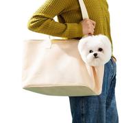 Jubepk Pet Shoulder Carrying Bag, Portable Chest Carrier, Lightweight Breathable Mesh Backpack, Anti Escape Small Animal Sling for Kitten, Puppy, Bunny, 12.99x9.06x7.09 inches