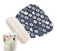 Jubepk Pet Sleeping Bag, Wraparound Cat Winter Sleeping Bed, 21,26 x 17,72 x 16,14 pouces, Soft Warming Burrow Nest, Large Pocket Design for Camping, Hiking and Indoor Use (Multicolore)