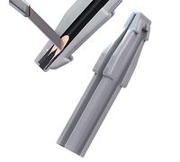 Jubepk Pinceau à sourcils en forme de bec de canard - Taille-crayon en forme de crayon à bec de canard 4 en 1 - Taille-crayon cosmétique double pour maquillage des yeux