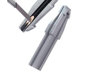 Jubepk Pinceau à sourcils en forme de bec de canard - Taille-crayon en forme de crayon à bec de canard 4 en 1 - Taille-crayon cosmétique double pour maquillage des yeux