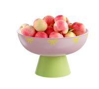 Jubepk Plateau pour assiettes à fruits, panier d'égouttement drainant, design créatif de bureau, bol de service polyvalent, léger et facile à nettoyer, parfait pour les vacances, l'extérieur