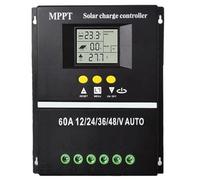 Jubepk Régulateur solaire - Régulateur de panneau solaire - 2 ports USB - Régulateur d'énergie solaire avec sept modes - Aide à la conversion d'énergie - Panneau solaire pour installation solaire