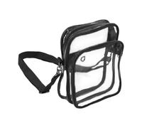 Jubepk Sac À Main Transparent Pour Stade | Pochette Transparente Bandoulière | Sac Sling Imperméable | pour Voyage, École, Plage, Salle de Sport, Concert, Festival, Sports, Vacances, Trajet