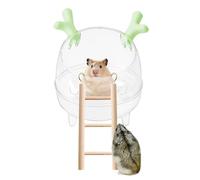 Jubepk Sand Bathtub Hamster, Hamster Sand Bath, Bowl Pet Hamster, Bath Accessories Animal Habitat Decor Detachable to Wash Shower Digging Room for Small Pet Animals for Hamster, Gerbils