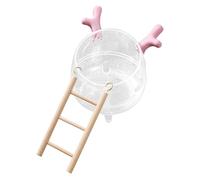 Jubepk Sand Bathtub Hamster, Hamster Sand Bath, Bowl Pet Hamster, Bath Accessories Animal Habitat Decor Detachable to Wash Shower Digging Room for Small Pet Animals for Hamster, Gerbils