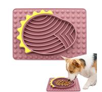 Jubepk Silicone Licking Mat, Slow Feeder Mat, Pet Lick Pad, Dog Licking Mat, Puppy Slow Feeder, Cat Licking Pad, Smooth Texture Mat for Puppy Cat Kitten 10.83x7.68x1.18 inches