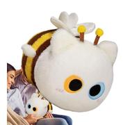 Jubepk Stuffed Toys, Cat Bee Peluche Doll, 26,6/24,2/16,1 pouces, peluche douce figurine, mignonne décorative, design Huggable Cartoon Design for Kids, Sofa, Bedroom, Car, Mixed Color