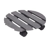 Jubepk Support à roulettes pour pot de fleurs à roulettes pour un déplacement sans effort du pot, design à roulettes verrouillables avec forte capacité de charge, base de pot de jardin pour intérieur