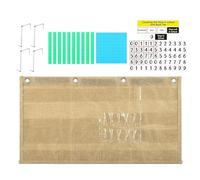 Jubepk Tableau de poche pour comptage des jours d'école | Avec 4 crochets Base magnétique 10 | Tableaux de poche pour salle de classe | Pour écoles primaires, jardins d'enfants, éducation à domicile
