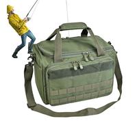 Jubepk Tackle Box Bag, Fishing Gear Storage, Waterproof Fishing Bags, Oxford Cloth Tackle Bag, Waterproof Tackle Box Bag with Shoulder Strap, Made of Oxford Cloth for Easy Storage of Fishing Gear