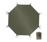 Jubepk Tapis de sol | Bâche de sol imperméable octogonale pour tente de camping d'extérieur avec œillets, bâche imperméable portable pour événements sportifs et utilisation en toutes saisons
