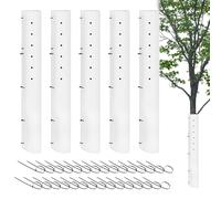 Jubepk Tree Grow Tubes, Breathable UV Resistant Quick Installation, Tree Guards Tubes, Outdoor Plant Protection Accessory, Easy Setup Design, Suitable for Garden Nurseries Yard Backyard Greenhouse