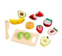Jubepk Wooden Cutting Toy, Vegetable Pretend Play, Educational Game, Food Set Toddler, Early Learning Development for Kids, Boys, Girls, Preschool, Home, Classroom, Playroom, 20/3/15.7 inches