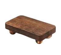 Jubepk Wooden Display Shelf, Stackable Storage Holder for Photo Albums, Multi-Purpose Display Stand, Rustic Wood Design, Ideal for Aromatherapy Candles, Perfumes, Home Decoration