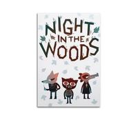 JUBHGGU Poster de jeu vidéo Night in The Woods - Impression sur toile - Décoration murale moderne pour chambre à coucher - 50 x 75 cm