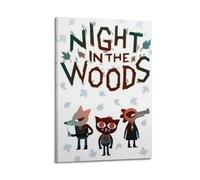 JUBHGGU Poster de jeu vidéo Night in The Woods - Impression sur toile - Décoration murale moderne pour chambre à coucher - 60 x 90 cm