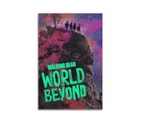 JUBHGGU Poster décoratif sur toile pour chambre à coucher Motif The World Outside The Walking Dead 20 x 30 cm