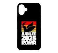 Jubilé 2025 Roma Peace Dove Rayé Lever du Soleil Sainte Foi Année Coque pour iPhone 16 Plus