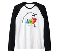 Jubilé 2025 Souvenir de pèlerin Rome - Cadeau de Foi catholique Manche Raglan