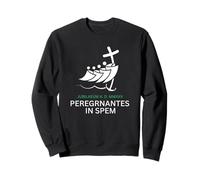 Jubilé catholique 2025 Vitrail pèlerin Hope Sweatshirt