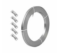 Jubilee Clips de 2 m - Grand collier de serrage réglable en acier inoxydable avec 5 fixations pour radiateur, tube de plomberie mécanique et conduite de carburant