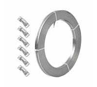 Jubilee Clips - Grand collier de serrage réglable en acier inoxydable de 3 m avec 6 fixations pour radiateur, tube de plomberie mécanique et conduite de carburant