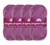 JubileeYarn Amigurumi Select Pelote de laine acrylique pour bébé Glycine 4 écheveaux