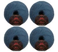 JubileeYarn Fil à tricoter Mohair Elixir - 50 g/écheveau Laine mélangée pour bébé - Adios Mother - Lot de 4 pelotes