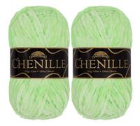 JubileeYarn Fil chenille - Poids peigné - 100 g/écheveau (2 écheveaux, 135 Ambrosia)