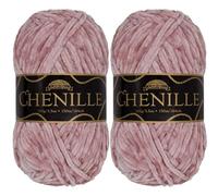 JubileeYarn Fil chenille - Poids peigné - 100 g/écheveau (2 écheveaux, chaussons de ballet 106)