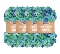 JubileeYarn Fun Finger Loops Pelote de laine en polyester 100 g