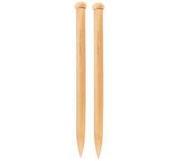 JubileeYarn Jumbo Aiguilles à tricoter en bambou - US 50 (25 mm) - 40,6 cm de long - 1 paire