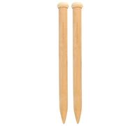JubileeYarn Jumbo Aiguilles à tricoter en bambou - US 65 (30 mm) - 40,6 cm de long - 1 paire