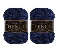JubileeYarn Lot de 2 pelotes de fil chenille peigné 100 g