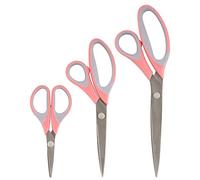 JubileeYarn Lot de 3 paires de ciseaux souples en titane pour couture, arts, artisanat, bureau - Rose