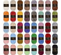 JubileeYarn Lot de 4 écheveaux de fil chenille - Poids peigné - 100 g/écheveau