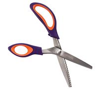 JubileeYarn Paire de ciseaux cranteurs de qualité professionnelle en acier inoxydable dentelé 24,1 cm Violet et orange