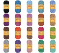 JubileeYarn Scrubby Lot de 4 écheveaux de fil à vaisselle 50 g