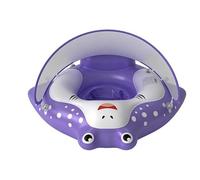 Jubilofex Aide à la natation pour enfants - Flotteur d'exercices avec toit pare-soleil, aide à la natation avec protection contre les chocs arrière - Pour débutants, filles, tout-petits