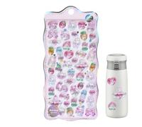 Jubilofex Autocollants 3D | Matériaux artistiques 3D et petits - Autocollants animaux pour carnet de notes | Pour cahiers, livres de texte, tablette, tasses maternelle, école de classe, fête