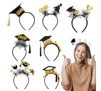 Jubilofex Bandeau de Diplôme,Accessoire de Tête pour Cérémonie en Feutrine | 8 Pièces Bandeau Accessoire Photo Pour La Graduation Pour Garçons Et Filles Événement Scolaire Fête Et Spectacle