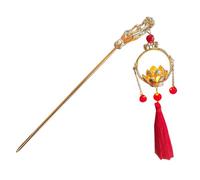 Jubilofex Bâtons de cheveux avec pendentifs | Épingle à cheveux rougeoyante pour femmes - Baguettes à chinoises rétro avec lanterne scintillante, épingle à scintillante pour femmes